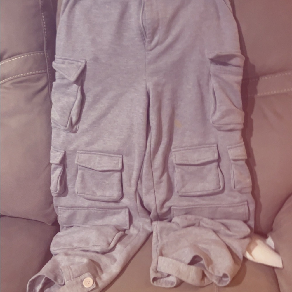 Gray Cargo Pants
